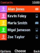 Select the required contact.