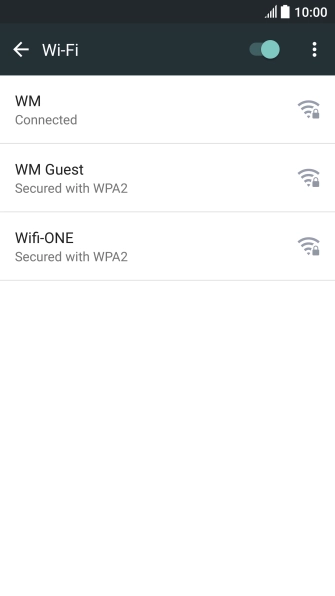 Press the Home key to return to the home screen.