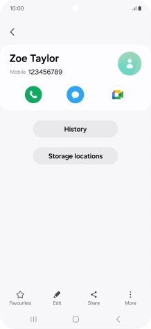 Press the Home key to return to the home screen.