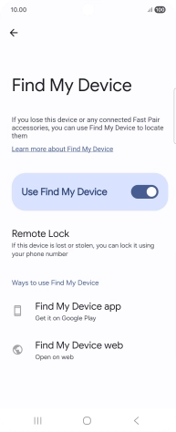 Press the Home key to return to the home screen.