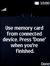 Press the Right selection key.