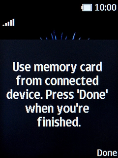 Press the Right selection key.