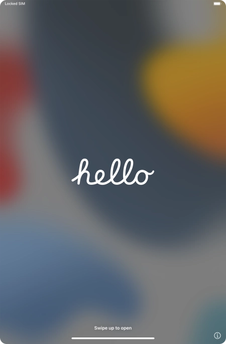 Slide your finger upwards starting from the bottom of the screen.