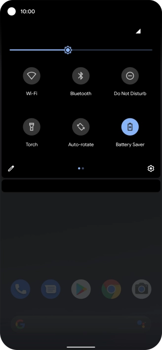 Slide your finger upwards starting from the bottom of the screen to return to the home screen.