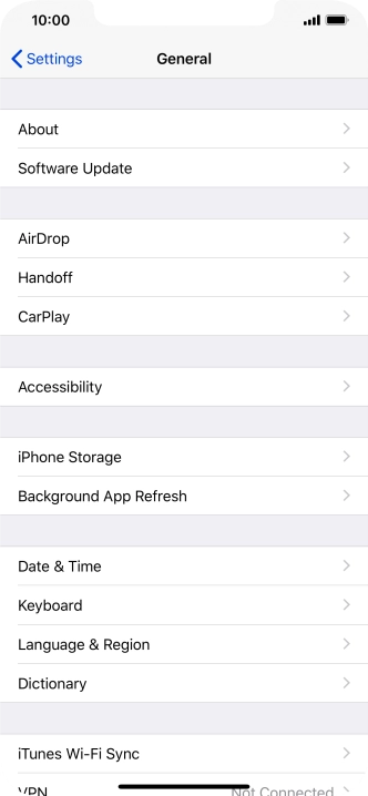 Press Software Update. If a new software version is available, it's displayed. Follow the instructions on the screen to update the phone software.