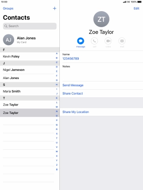 Press the Home key to return to the home screen.