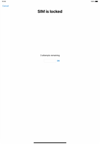 If your SIM is locked, key in your PIN and press OK.