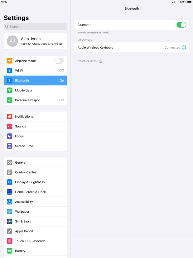 Press the Home key to return to the home screen.