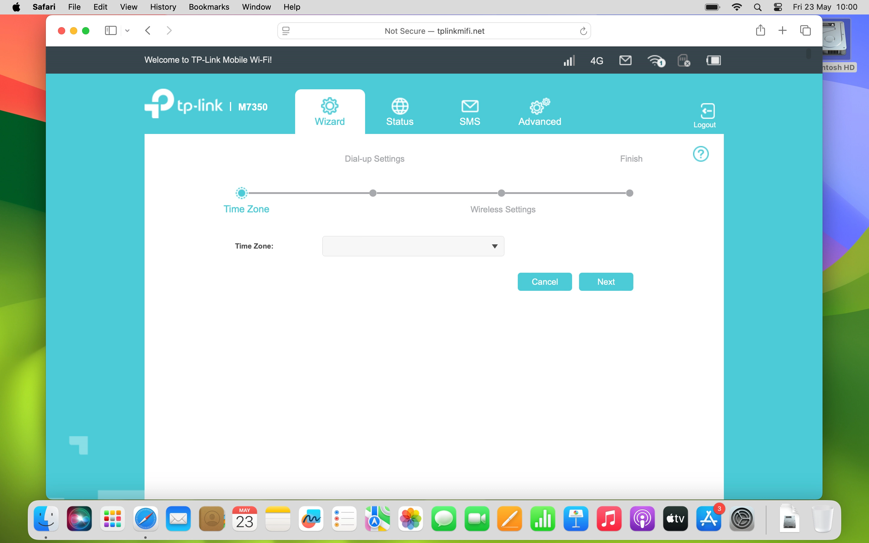 In Wizard you can review some of the basic router settings that you selected when you started using your router.