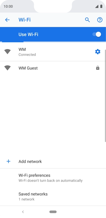 Press the Home key to return to the home screen.