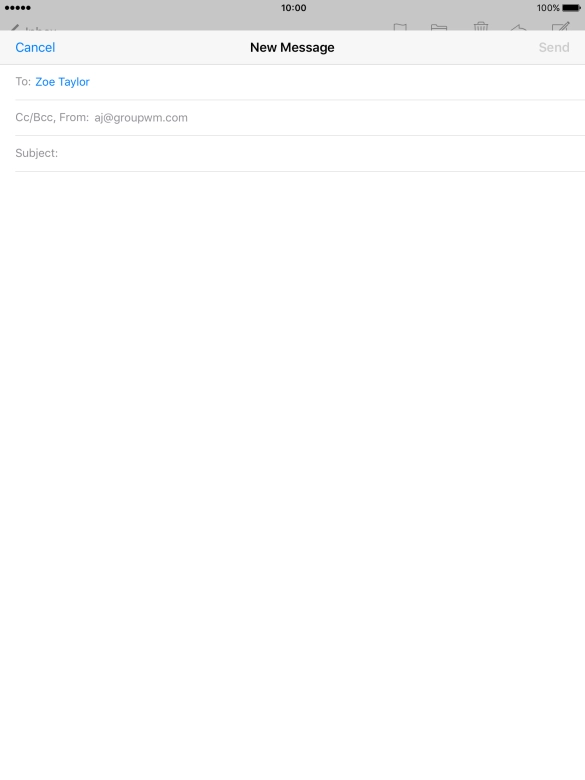 Press Subject and key in the required subject.