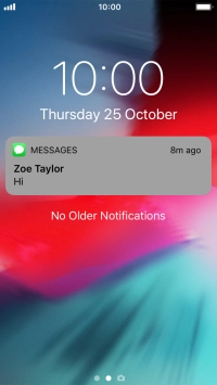 Press the required notification and follow the instructions on the screen to use the selected function.