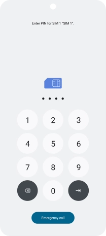 If you're asked to key in your PIN, do so and press arrow right.