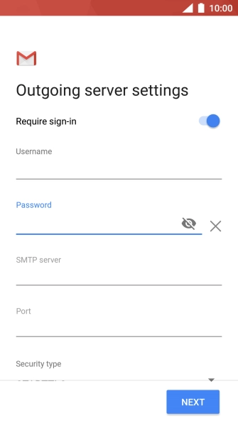 Press the field below 