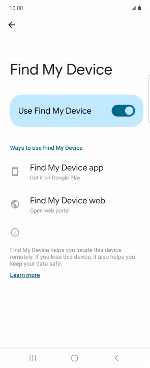 Press the Home key to return to the home screen.