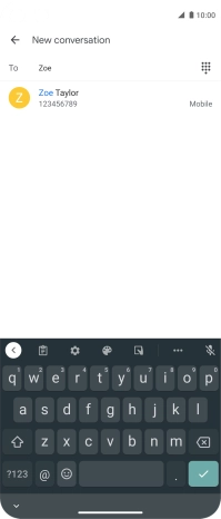 Press the required contact.