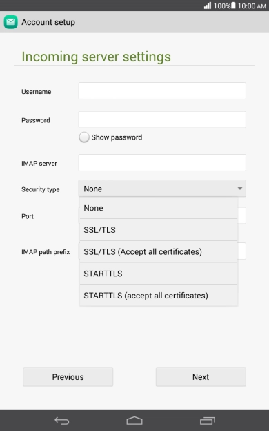 Press None to turn off the function.