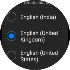 Press the required language.