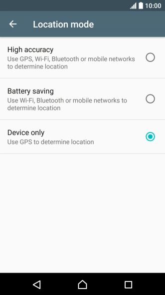 If you select High accuracy, your phone can find your exact position using the GPS satellites, the mobile network and nearby Wi-Fi networks. Satellite-based GPS requires a clear view of the sky.