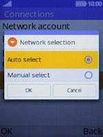 If you want to select a network automatically, select Auto select.