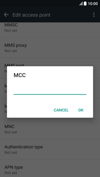 Key in 505 and press OK.
