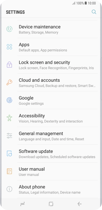 Press Software update.