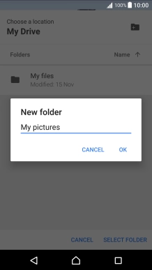 Key in the required name and press OK.