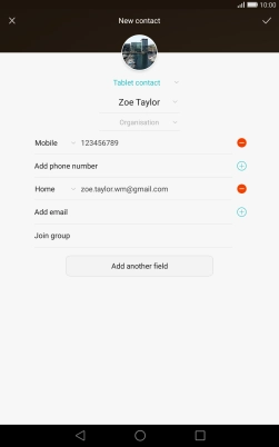 Press the drop down list next to the email address.