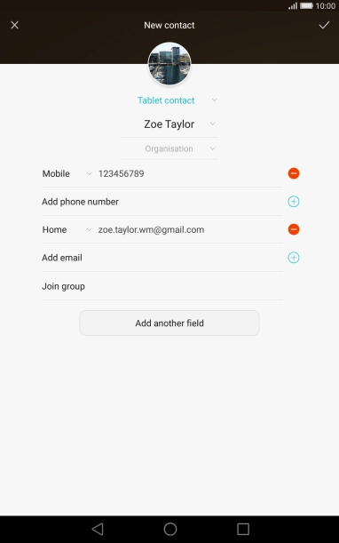 Press the drop down list next to the email address.