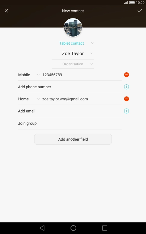 Press the drop down list next to the email address.
