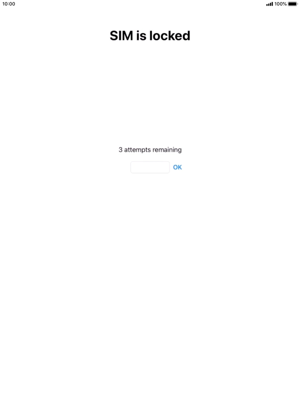 If your SIM is locked, key in your PIN and press OK.