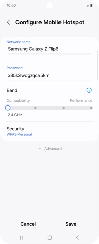 Press the field below 