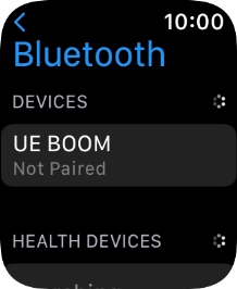 Press the required Bluetooth device.