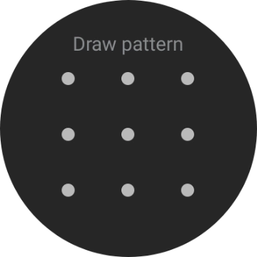 Slide your finger across the screen to connect at least four points and follow the instructions on the screen to create a pattern as lock code.