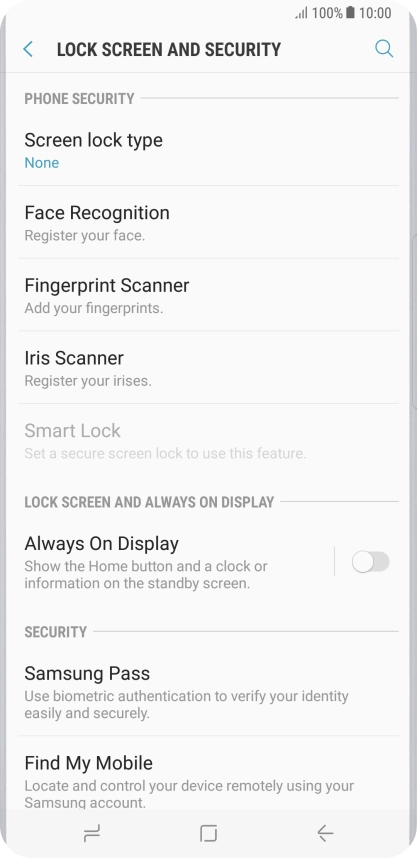 Press the Home key to return to the home screen.