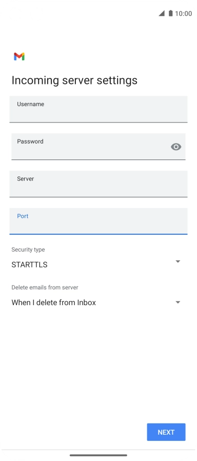 Press the drop down list below 
