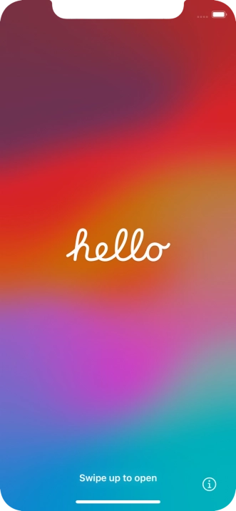 Slide your finger upwards starting from the bottom of the screen.