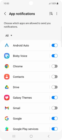 Press the drop down list.