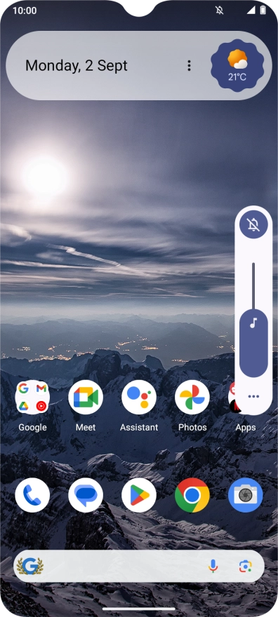 Press the sound mode icon.