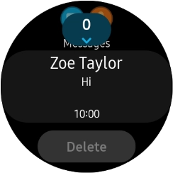 Press the required message.