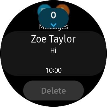 Press the required message.