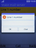 Key in +61414121121 and press the Left selection key.
