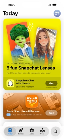 Press the search icon.