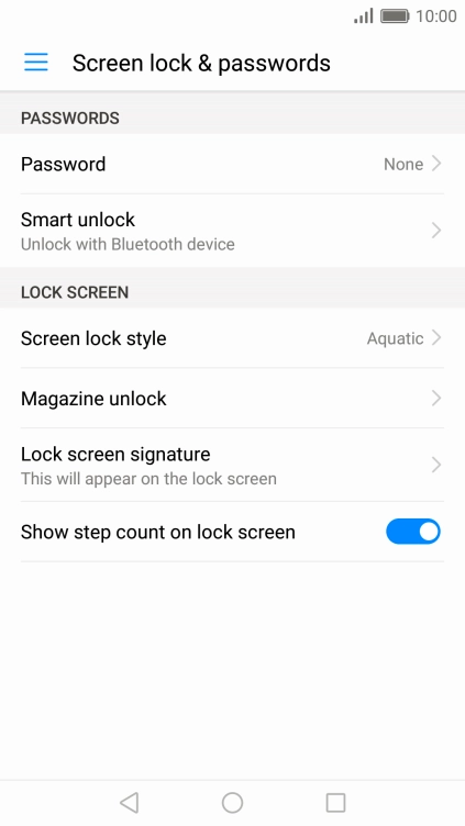 Press the Home key to return to the home screen.