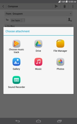 Press File Manager and go to the required folder.