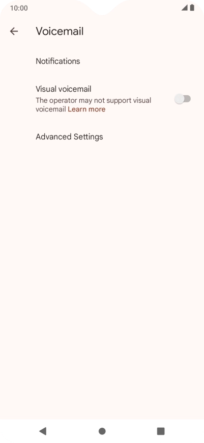 Press Advanced Settings.