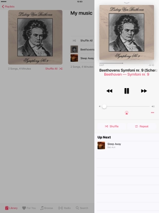 Press arrow right to go to the next audio file.