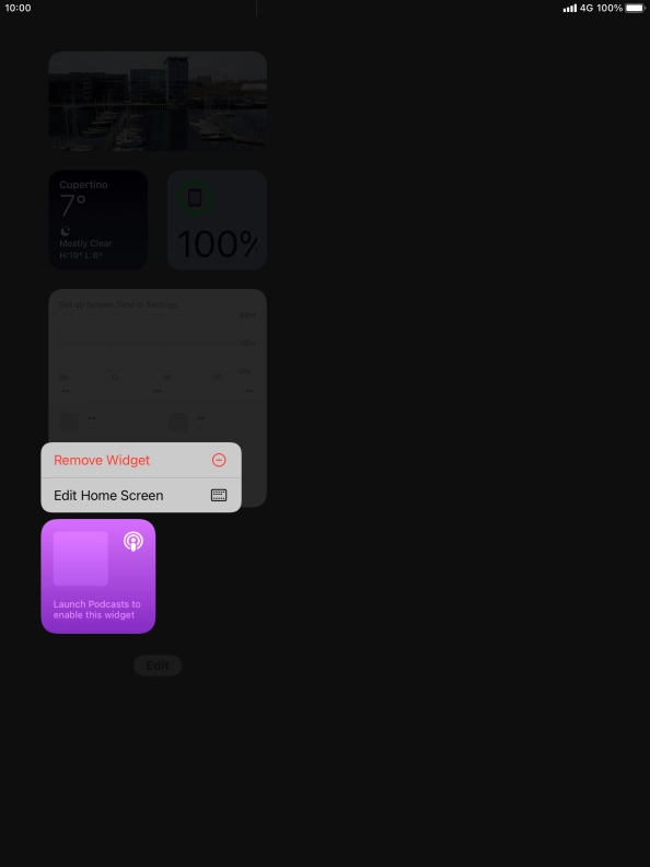 Press the remove icon.