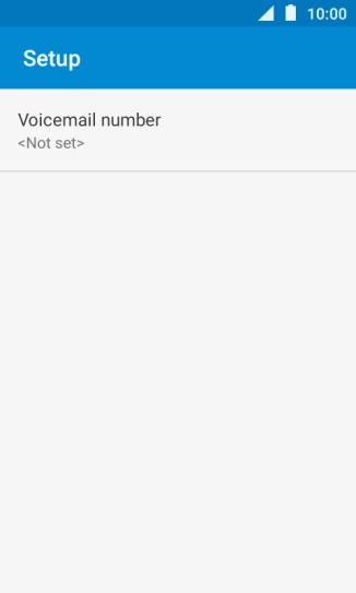 Press Voicemail number.