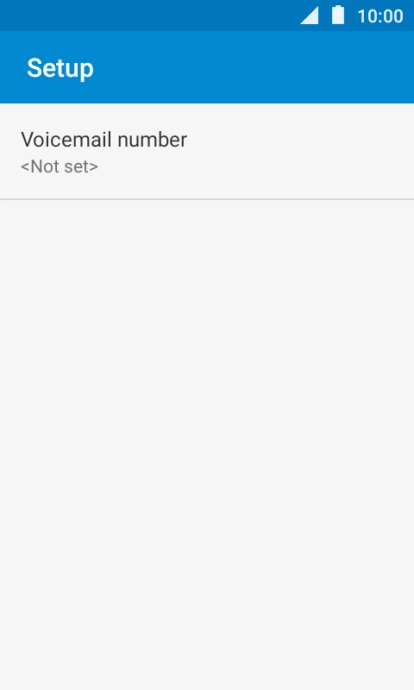 Press Voicemail number.